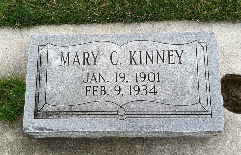 File:Mary Kinney headstone.jpg